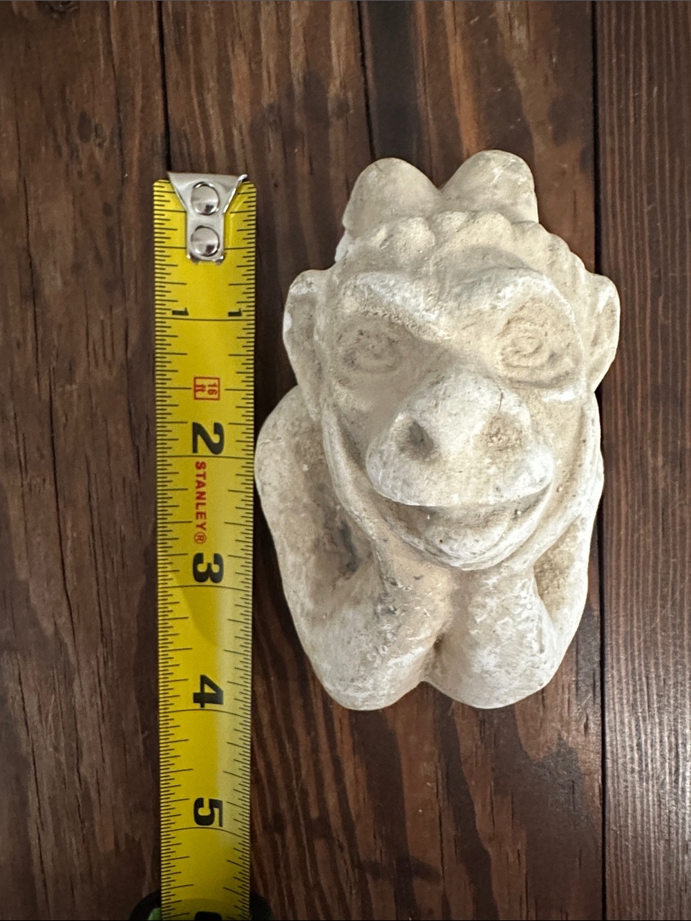 White Stone Gargoyle Wall Accent Sculpture - Home Art - Picture 7 of 7